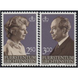Liechtenstein 769/70 1983 Retratos de los príncipes MNH Liechtenstein 769/70 1983 Retratos de los príncipes MNH