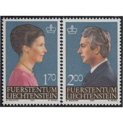 Liechtenstein 802/03 1984 Pareja principesca MNH