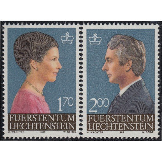 Liechtenstein 802/03 1984 Pareja principesca MNH
