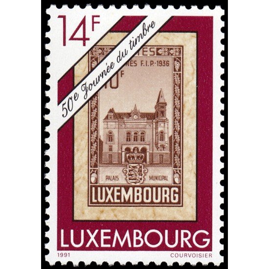 Luxemburgo 1230 1991 50 Día del sello MNH Luxemburgo 1230 1991 50 Día del sello MNH