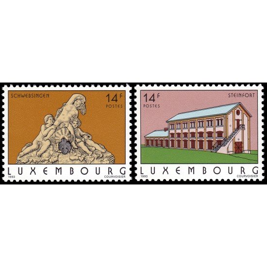 Luxemburgo 1266/67 1993 Serie turística MNH Luxemburgo 1266/67 1993 Serie turística MNH