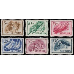 Trieste Post. 49/54 1952 Serie deportiva MNH