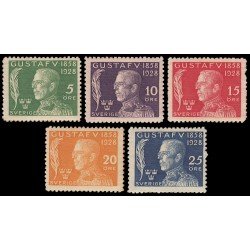 Suecia Sweden 206/10 1928 70 aniv. del Rey Gustavo V MH Suecia Sweden 206/10 1928 70 aniv. del Rey Gustavo V MH