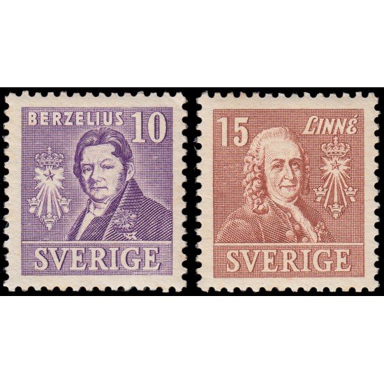 Suecia Sweden 275a/76a 1939 200 aniv. de la Real Academia de Ciencias MNH