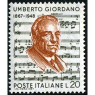 Italia Italy 984 1967 Cent. del compositor Umberto Giordano MNH Italia Italy 984 1967 Cent. del compositor Umberto Giordano MNH