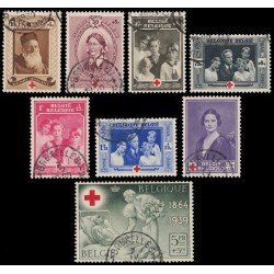 Bélgica 496/03 1939 75 aniv. de Cruz Roja internacional Usados Bélgica 496/03 1939 75 aniv. de Cruz Roja internacional Usados