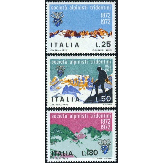 DEP2/S Italia Italy Nº 1104/06 1972 Cent. Fund. de la soc. de alpinistas tridentinos Lujo DEP2/S Italia Italy Nº 1104/06 1972 Cent. Fund. de la soc. de alpinistas tridentinos Lujo