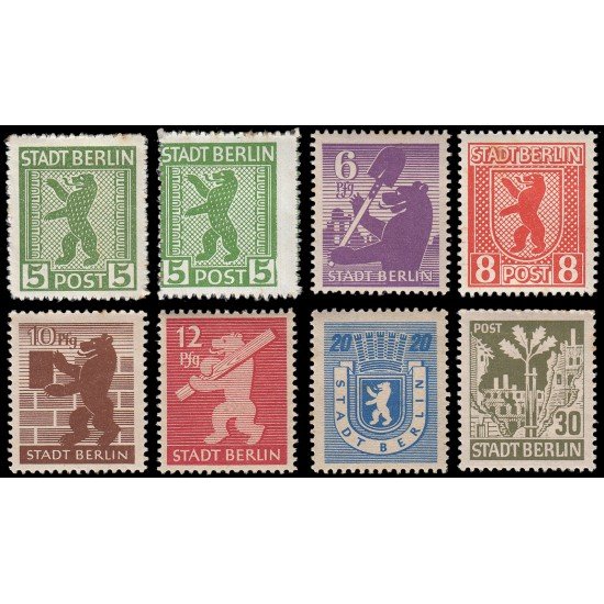 Alemania Zona Soviética de Ocupación 1/7 1945 Motivos diversos MH