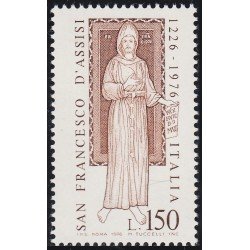 Italia Italy 1272 1976 750º Aniversario St. Francisco de Asís MNH