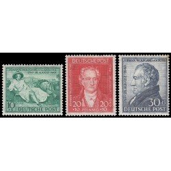 Alemania Bizona 79/81 1949 Bicentenario de Goethe Retratos MH