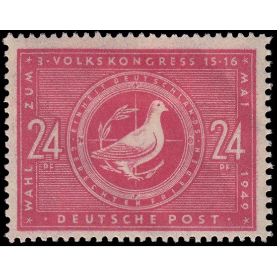 Alemania Oriental 51 1949 Emisiones Generales 3º congrreso popular MH
