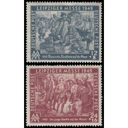 Alemania Oriental 57/58 1949 Emisiones Generales Feria de otoño en Leipzig MH