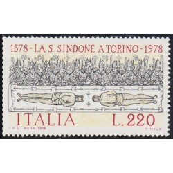 Italia Italy 1355 1978 4º Centenario de la trasferencia de la Sábana Santa a Turín MNH