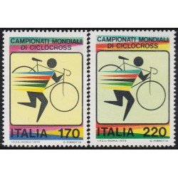 Italia Italy 1375/76 1979 Campeonato del mundo de ciclo-cross MNH