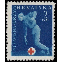 Croacia Croatia Beneficencia 2 1943 Cruz Roja MNH