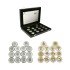 Gran Bretaña Great Britain 2008 1£ Colección 14 monedas 25 aniv. Plata Ag