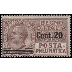 Italia Italy N 8 1925 Victor Manuel III con sobrecarga MNH
