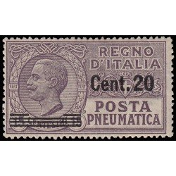 Italia Italy N 9 1925 Victor Manuel III con sobrecarga MNH