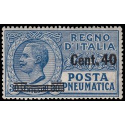 Italia Italy N11 1925 Victor Manuel III con sobrecarga MH