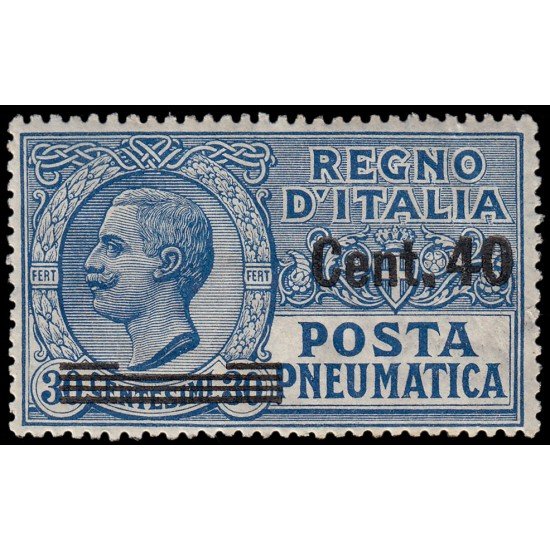 Italia Italy N11 1925 Victor Manuel III con sobrecarga MH