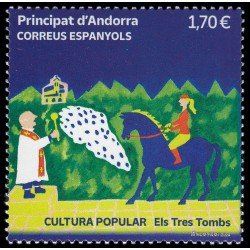 Andorra Española 553 2024 Cultura popular Els tres tombs MNH