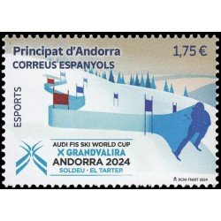 Andorra Española 554 2024 Deportes Copa del mundo de esquí alpino MNH