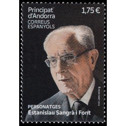Andorra Española 556 2024 Personajes Estanislau Sangrà i Font MNH