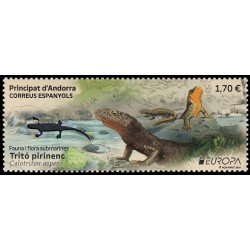 Andorra Española 558 2024 Fauna y flora submarinas Tritón pirenaico MNH