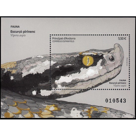 Andorra Española 561 2024 Escurçó pirinenc Víbora Aspid MNH