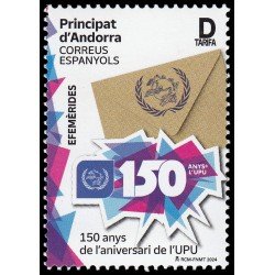 Andorra Española 563 2024 150 aniv. de la U.P.U. MNH Tarifa D