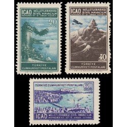 Turquía Turkey A 19/21 1950 Congreso de la organización de aviación civil internacional OACI MNH