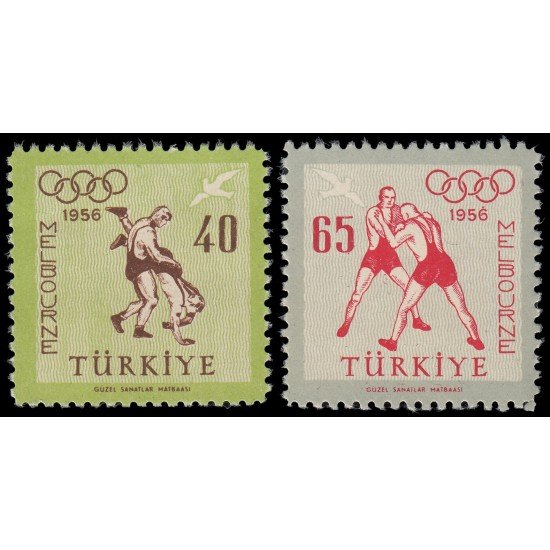 Turquía Turkey A 35/36 1956 Juegos olímpicos de Melbourne MNH