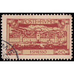 Italia Italy Fiume Expres 7 1923 Vista de Fiume en el siglo XVI Usados