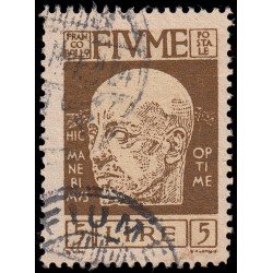 Italia Italy Fiume 108 1920 Efigie de Gabriele d Annunzio Usados
