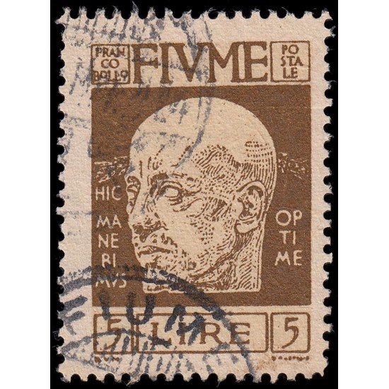 Italia Italy Fiume 108 1920 Efigie de Gabriele d Annunzio Usados