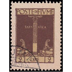 Italia Italy Fiume 179 1923 Columna tarsástica Usados