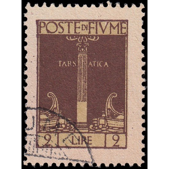 Italia Italy Fiume 179 1923 Columna tarsástica Usados