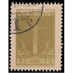 Italia Italy Fiume 180 1923 Columna tarsástica Usados