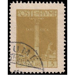 Italia Italy Fiume 181 1923 Columna tarsástica Usados