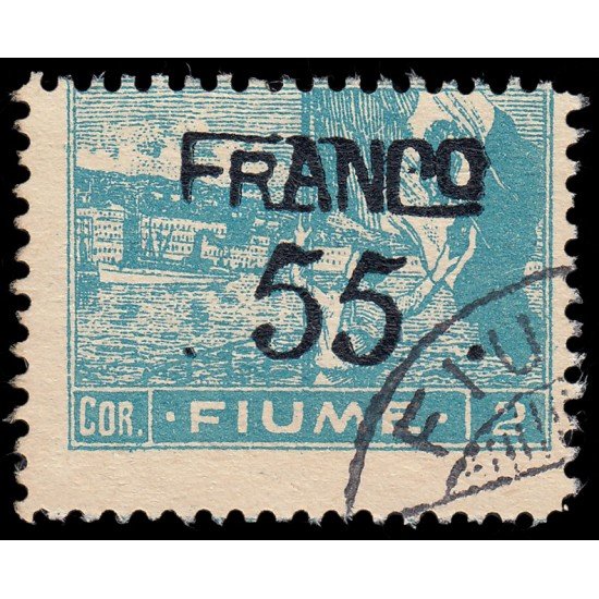 Italia Italy Fiume 92 1919 Sellos con sobrecarga Usados