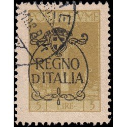 Italia Italy Fiume 205 1924 Anexión a Italia Usados