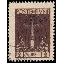 Italia Italy Fiume 203 1924 Anexión a Italia Usado