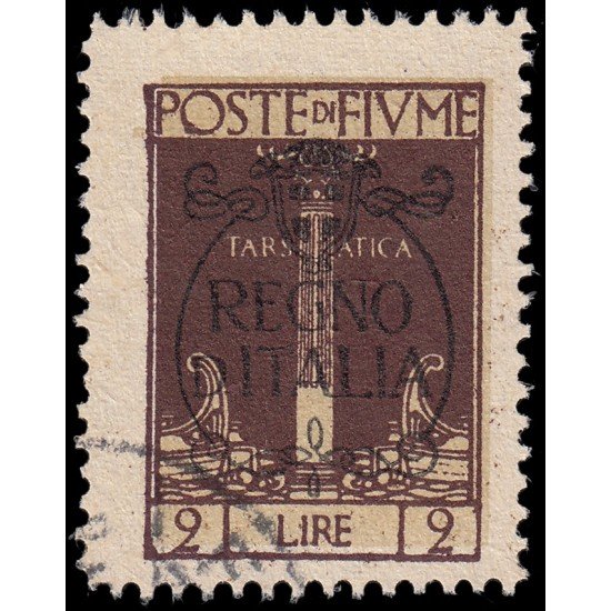 Italia Italy Fiume 203 1924 Anexión a Italia Usado
