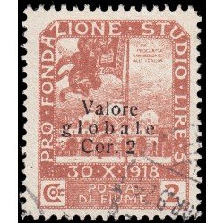 Italia Italy Fiume 79 1919 Sellos de 1919 Pro Studio con sobrecarga Usados
