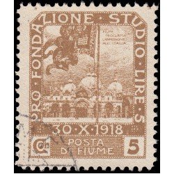 Italia Italy Fiume 67 1919 Aniversario del plebiscito Usados
