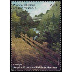 Andorra Española 543 2023 Paisajes Ampliación del camino Ral de la Massana MNH