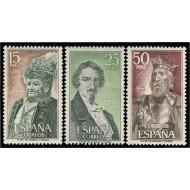 España Spain 2071/73 1972 Personajes Españoles MNH España Spain 2071/73 1972 Personajes Españoles MNH