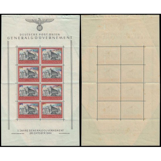 Polonia Poland Exilio HB 1 1944 Antiguo castillo de Cracovia MNH