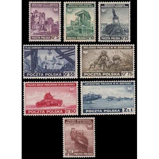 Polonia Poland E 1/8 1941 Sujetos y escenas diversas MNH
