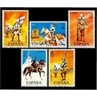 España Spain 2139/43 1973 Uniformes militares MNH España Spain 2139/43 1973 Uniformes militares MNH